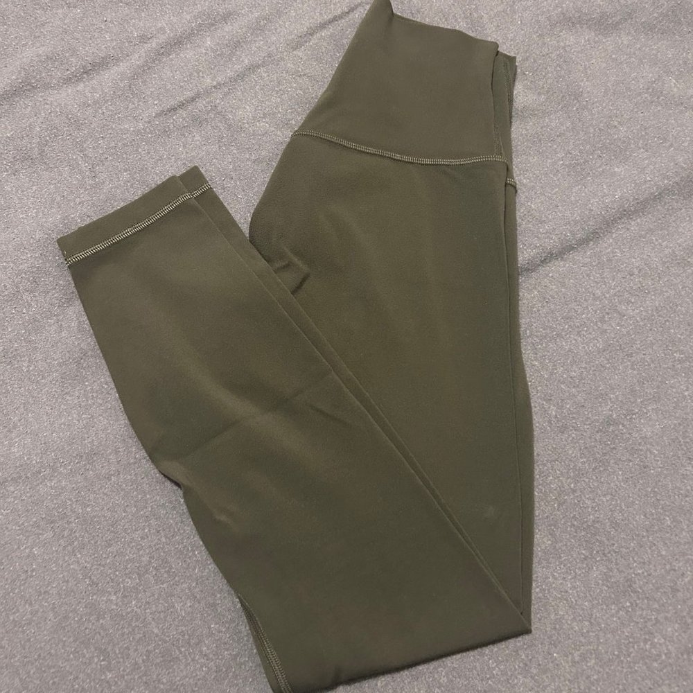 lululemon Align Pant 25" Colour Dark Olive Size 4